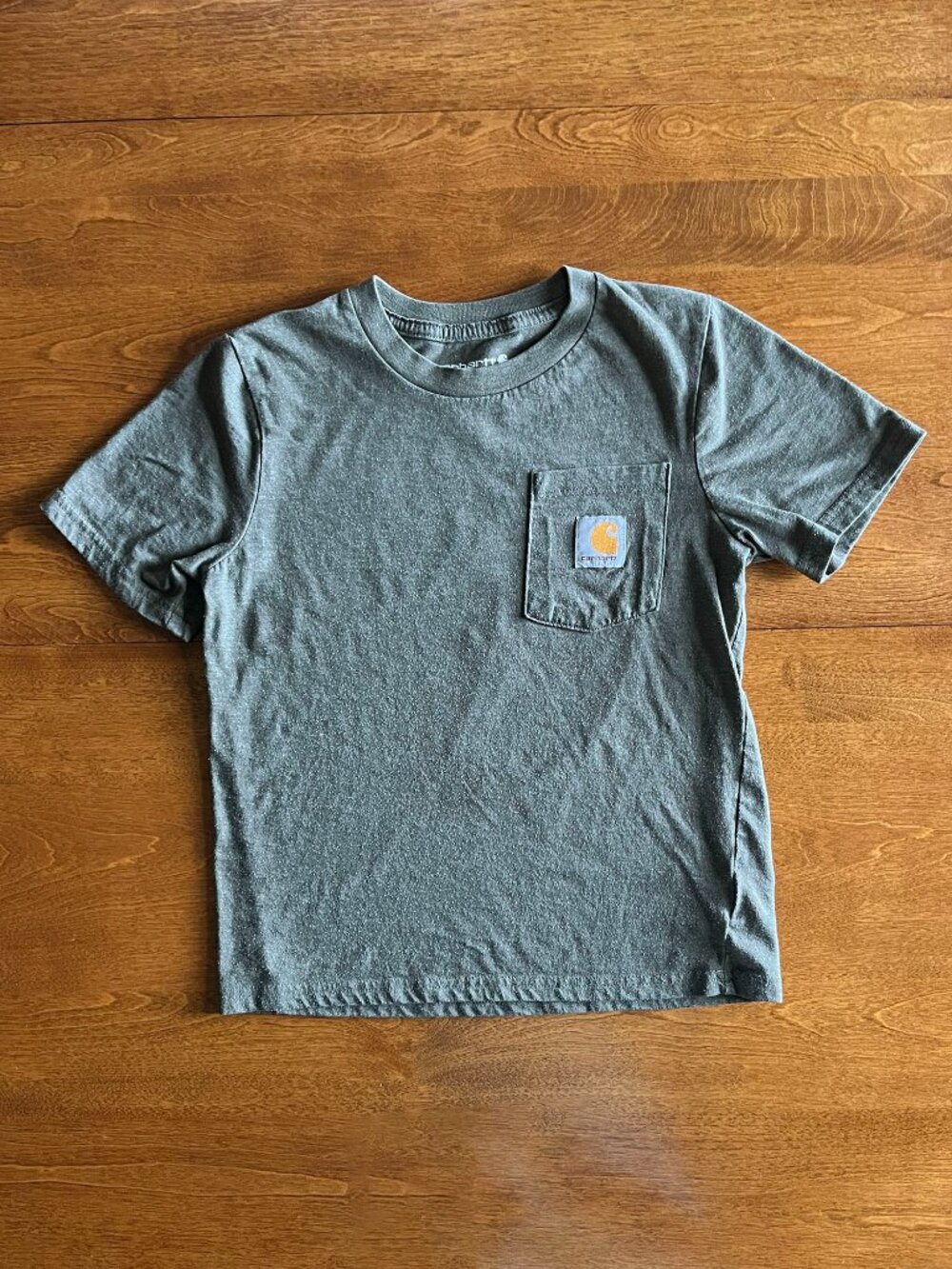 Carhartt dark olive heather green pocket T-shirt 6